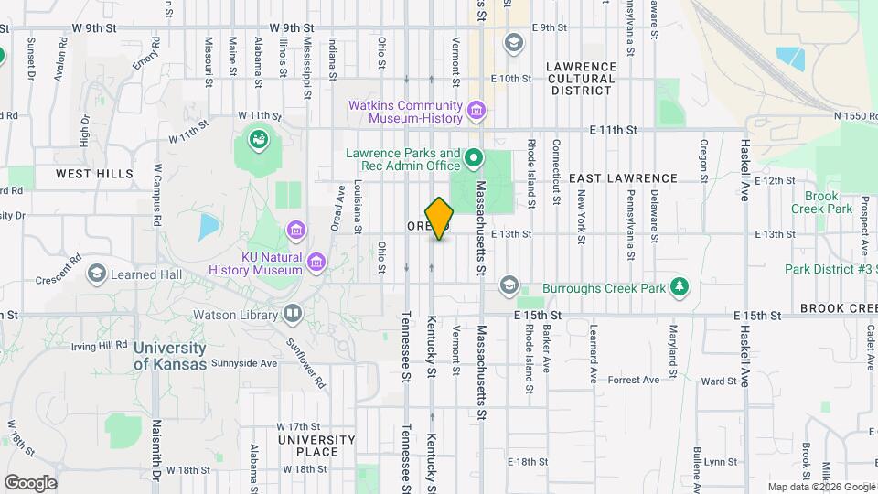1310 Kentucky St Map and Location Details