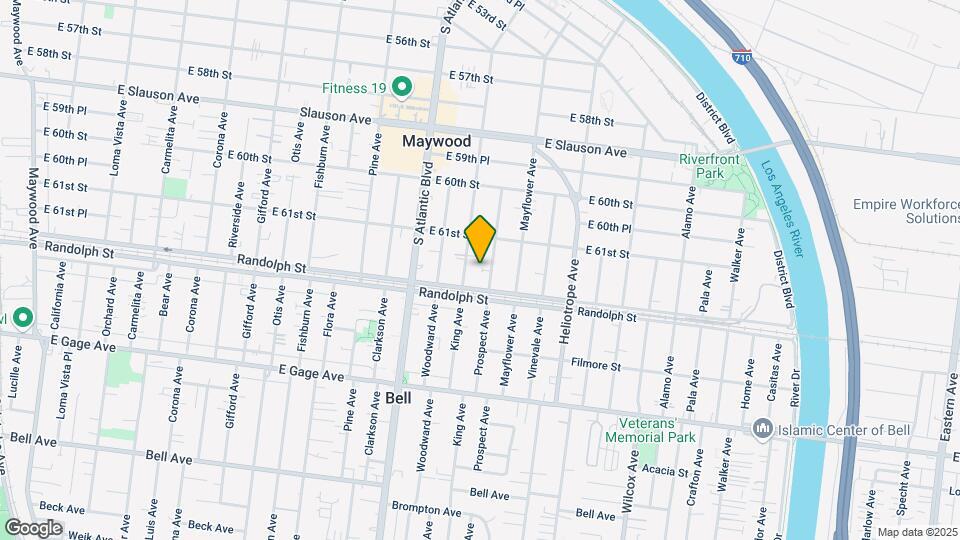 6139 Prospect Ave Map and Location Details