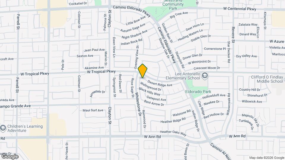 1765 Desert Ridge Ave Mapa y Detalles de la Ubicación