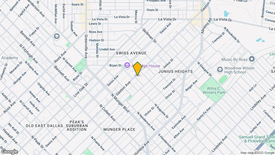 5500 Gaston Ave Mapa y Detalles de la Ubicación