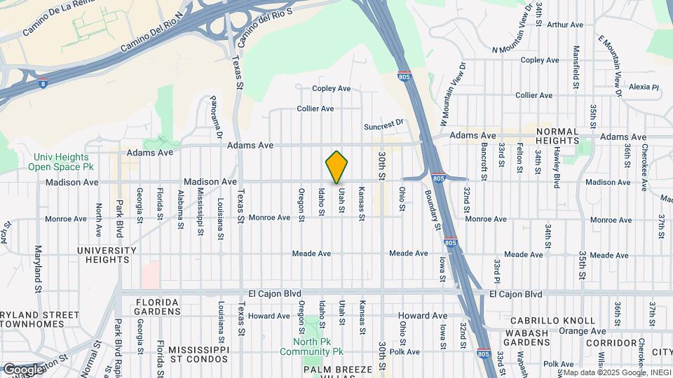 4578 Utah St Map and Location Details