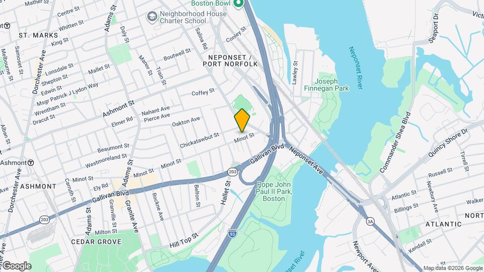 29 Minot St Map and Location Details