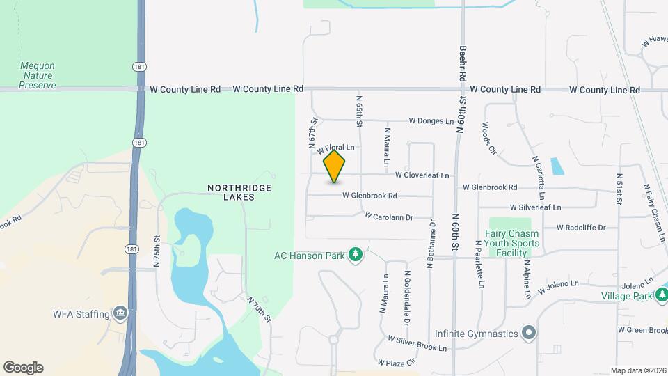 6604 W Glenbrook Rd Map and Location Details