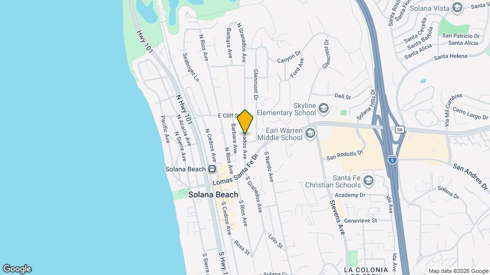 243-243 N Granados Ave Map and Location Details