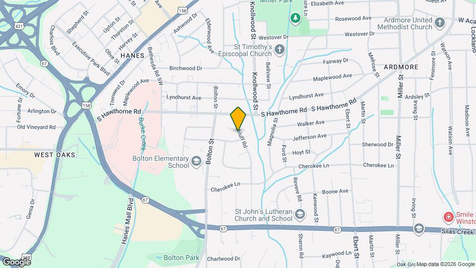 1126 Pinebluff Rd Map and Location Details