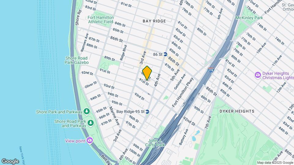 347 91st St Map and Location Details