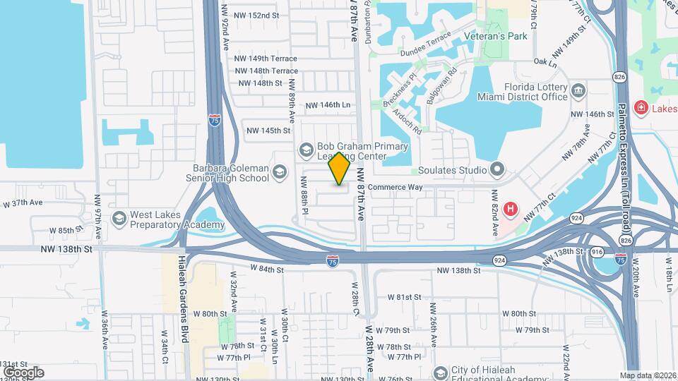 8741 NW 141st Terrace Map and Location Details