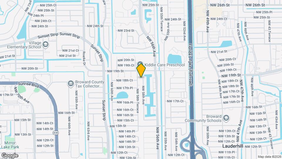 1833 NW 58th Ave Map and Location Details