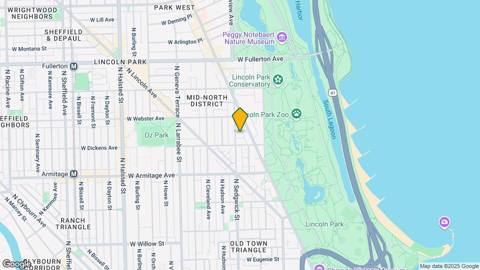 2119 N Sedgwick St, Unit 3 Map and Location Details