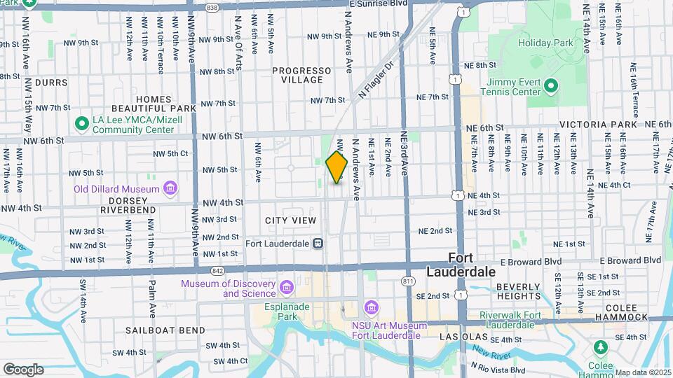 411 NW 1st Ave Mapa y Detalles de la Ubicación