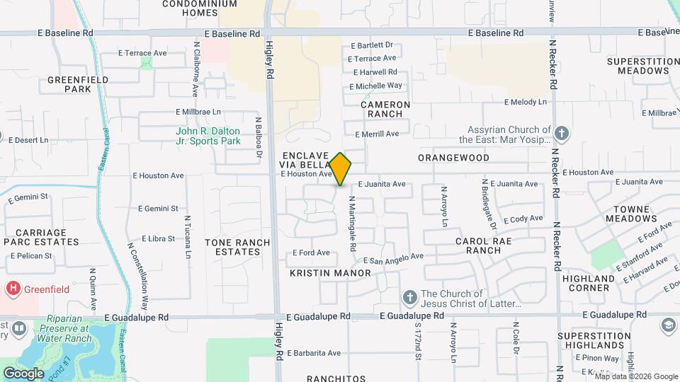 1157 N Sunnyvale Ave Map and Location Details