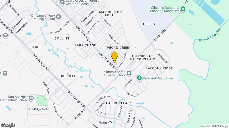 3333 Pecan Shadow Way Map and Location Details