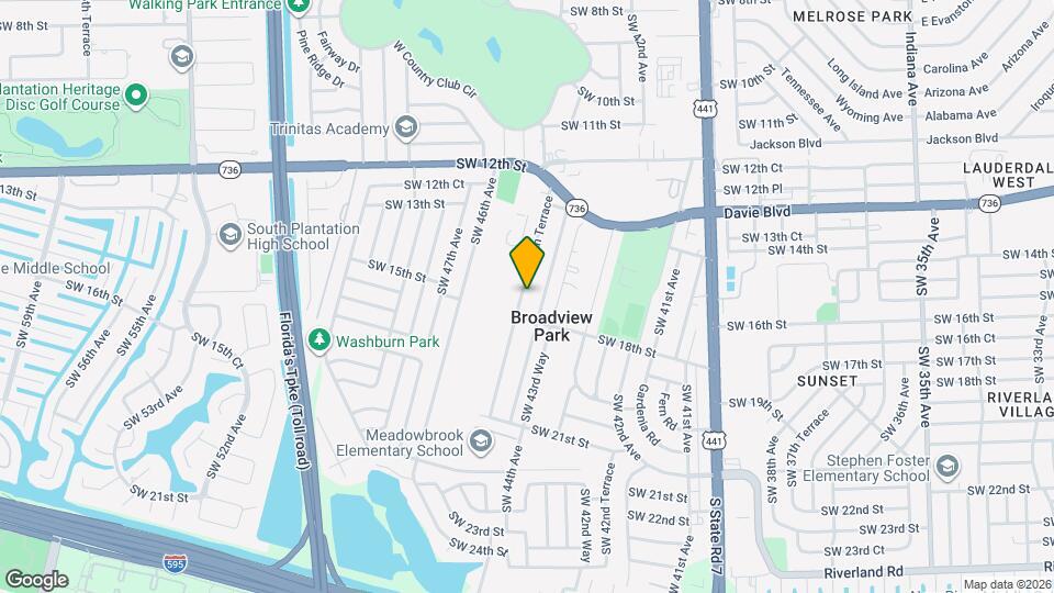 1638 SW 44th Terrace Map and Location Details