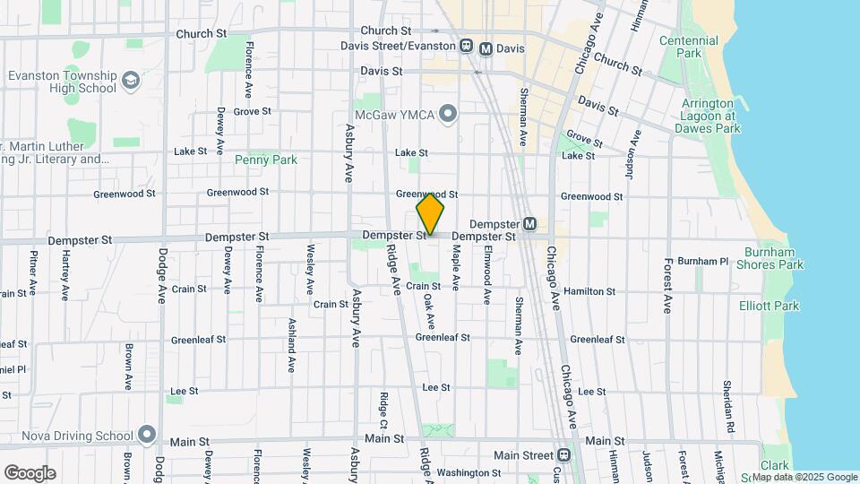 1028 Dempster St Map and Location Details
