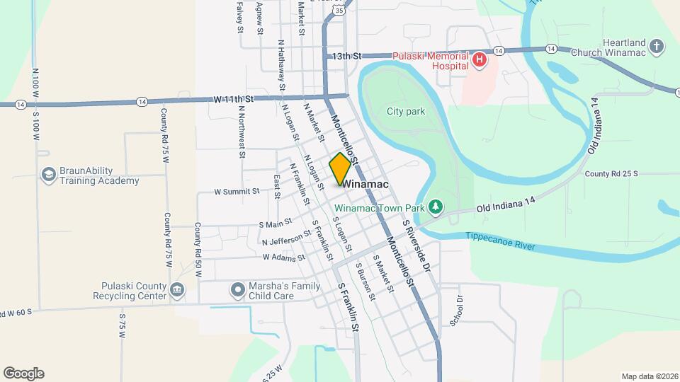 103 N Market St Map and Location Details