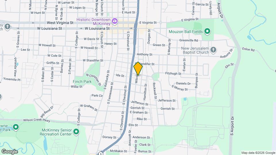 605 Wilcox St Map and Location Details