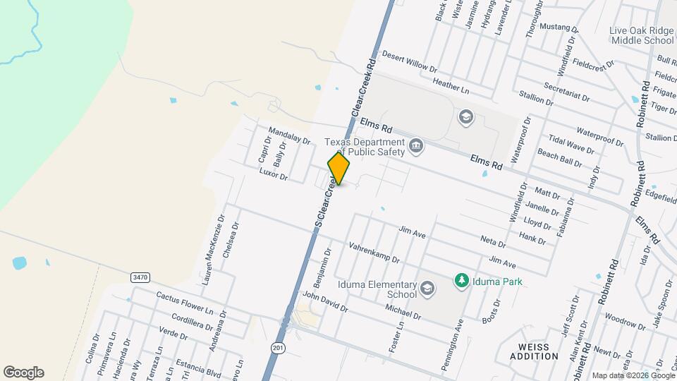 3906 S Clear Creek Rd Mapa y Detalles de la Ubicación