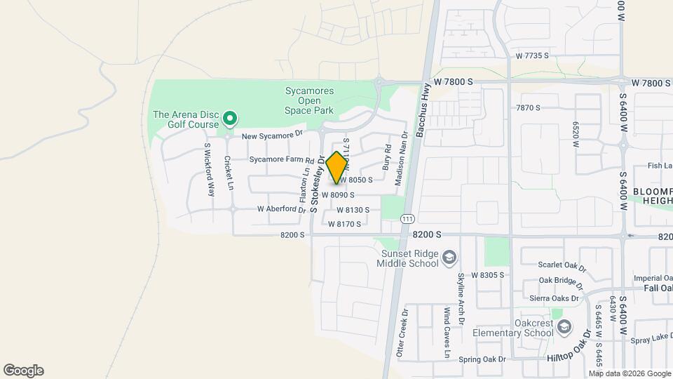 7134 W 8090 S Map and Location Details