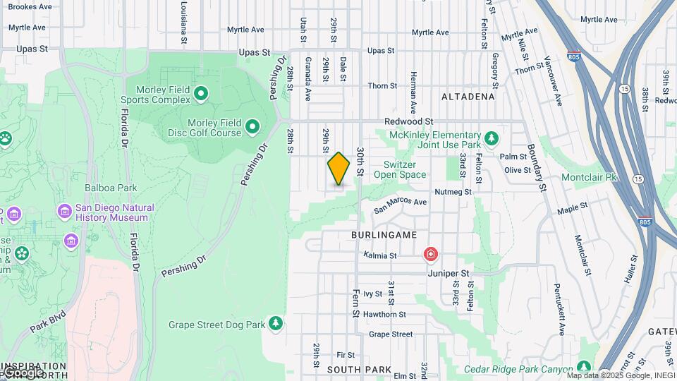 2932 Nutmeg St Map and Location Details