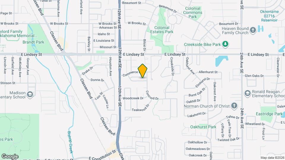 1335 Eastgate Dr Map and Location Details