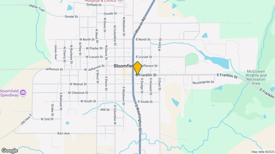 208 E Franklin St Map and Location Details