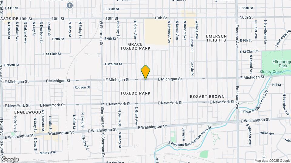 443 N Gladstone Ave Map and Location Details