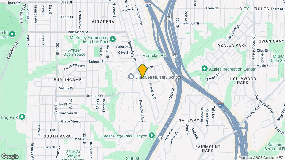 2443 Boundary St Mapa y Detalles de la Ubicación