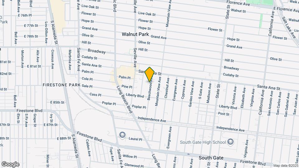 8141 Beechwood Ave Map and Location Details