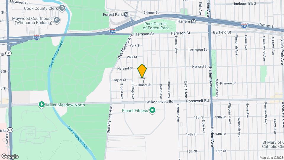1033 Lathrop Ave Map and Location Details
