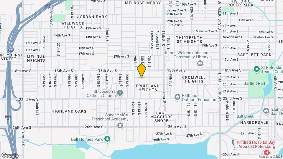 1740 19TH Ave S, Unit Half Map and Location Details