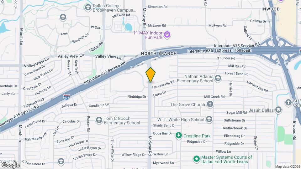 12810 Midway Rd, Unit 2034 Map and Location Details