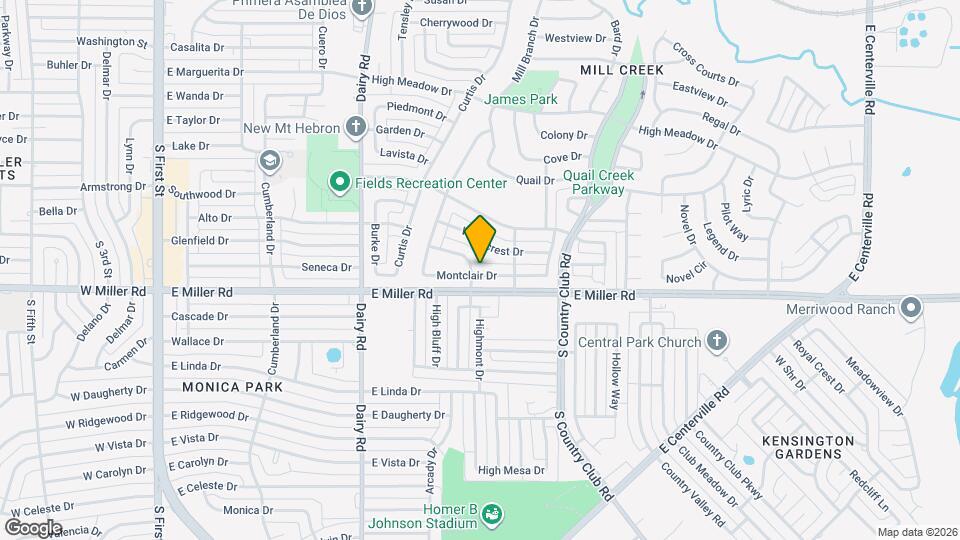 1105 Montclair Dr Mapa y Detalles de la Ubicación