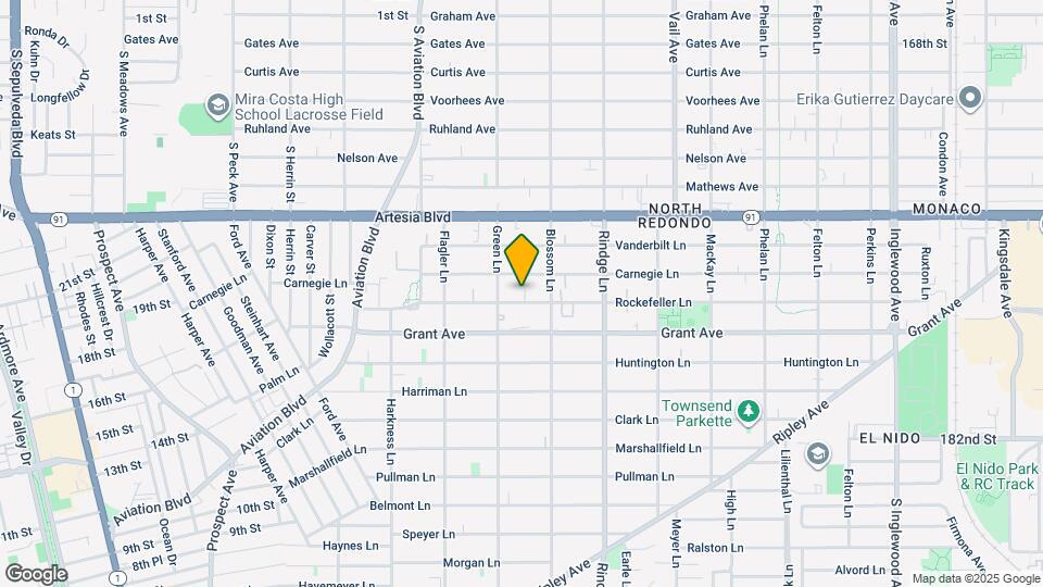 2011 Rockefeller Ln, Unit Front Map and Location Details