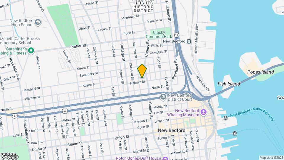 115 Hillman St Map and Location Details