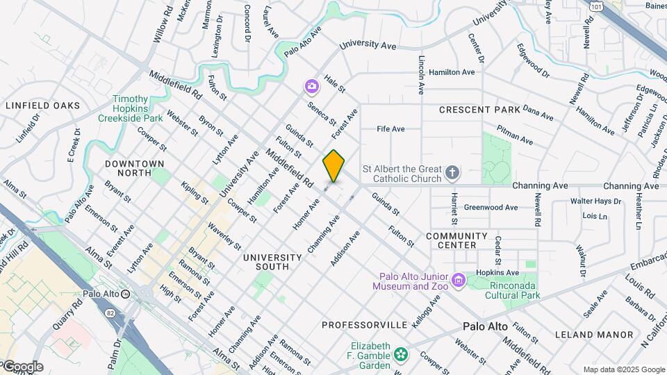 726 Homer Ave Map and Location Details