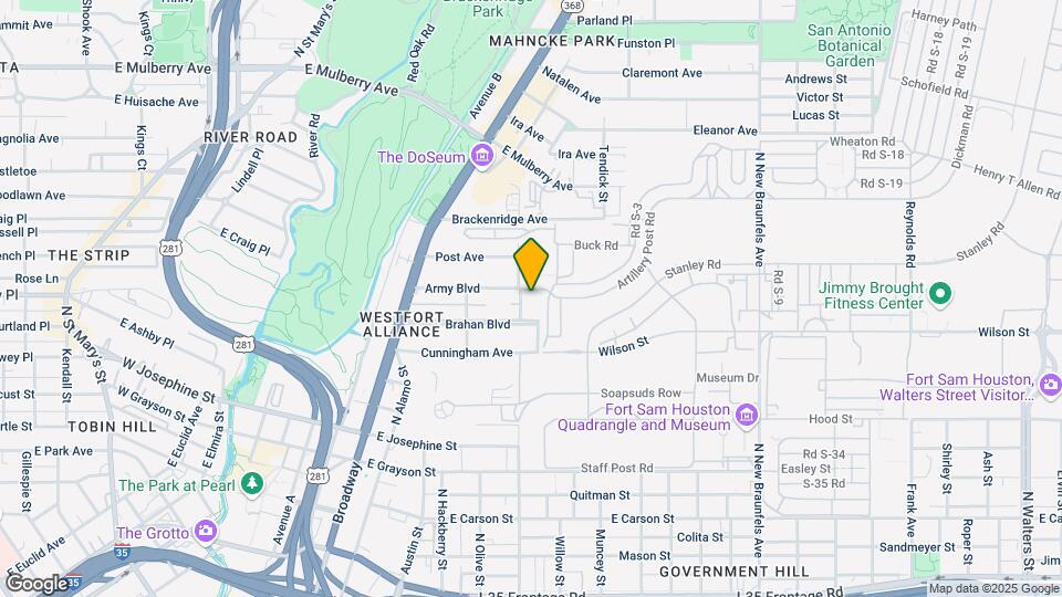 Army Boulevard Garden Apartments Mapa y Detalles de la Ubicación