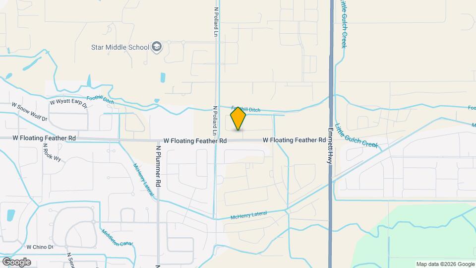 9043 W Snow Wolf Dr Map and Location Details