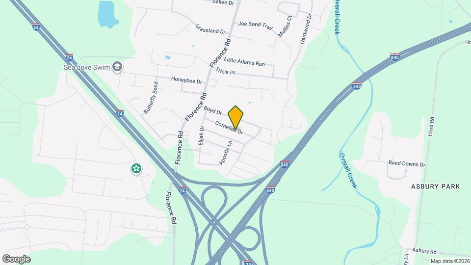 5049 Cornelius Dr Map and Location Details