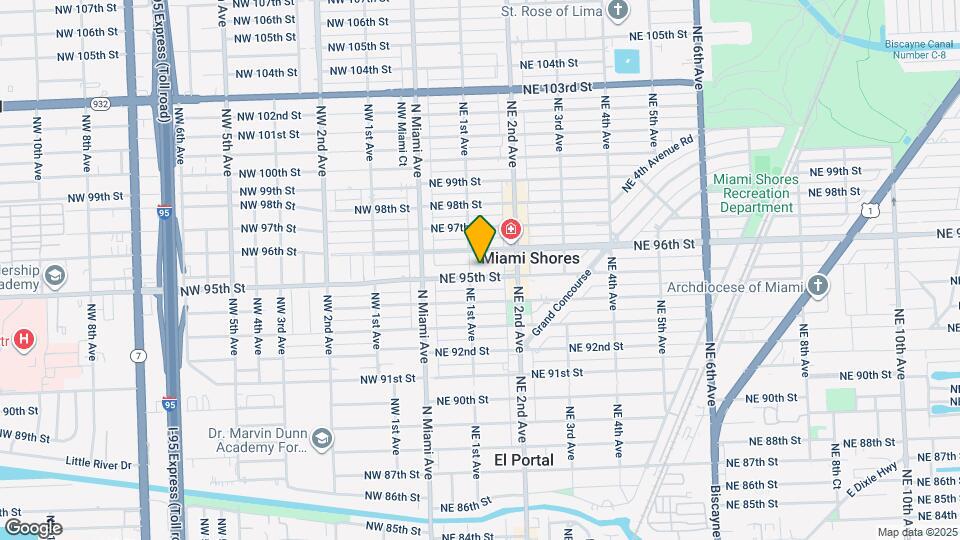 117 NE 95th St Map and Location Details