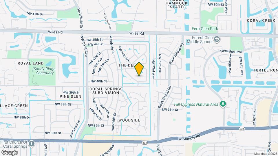 7512 NW 40th Pl Map and Location Details