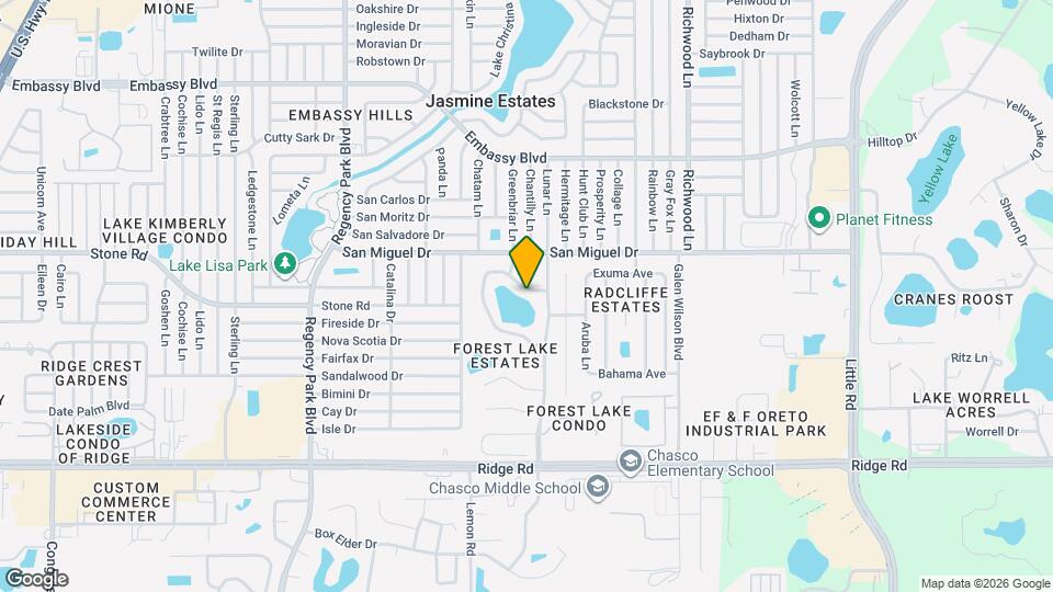 7409 Lake Forest Cir Map and Location Details