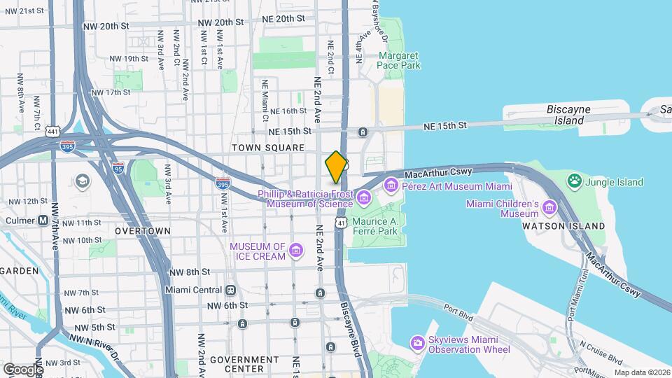 1200 Biscayne Blvd Map and Location Details
