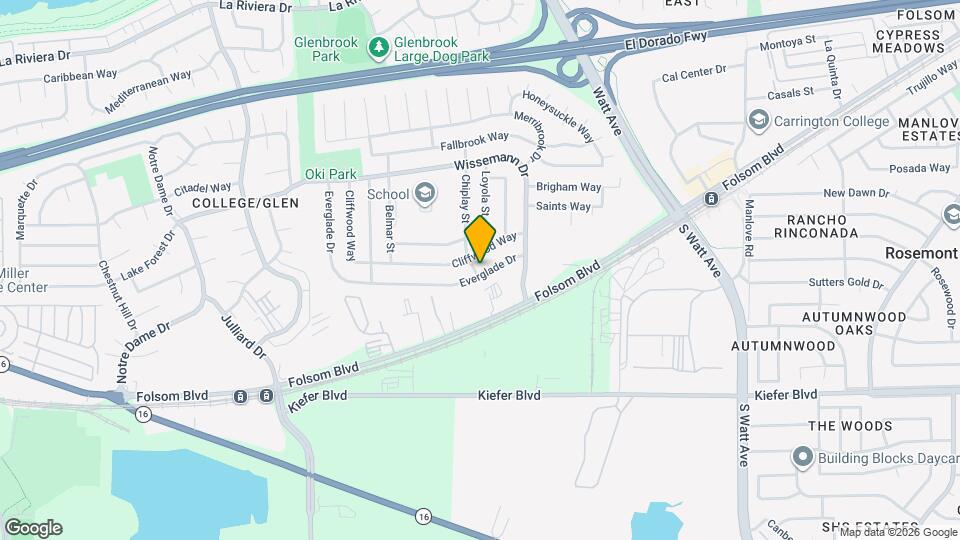 8665 Everglade Dr Map and Location Details