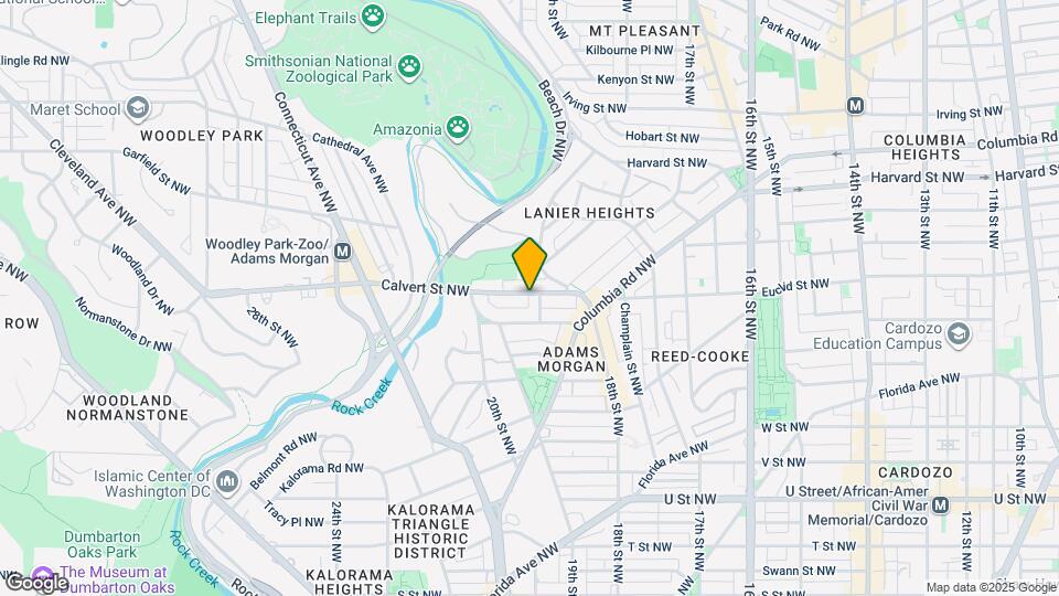 1906 Calvert St NW Map and Location Details