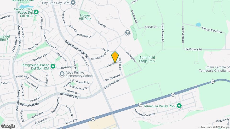 33295 Via Alvaro Mapa y Detalles de la Ubicación