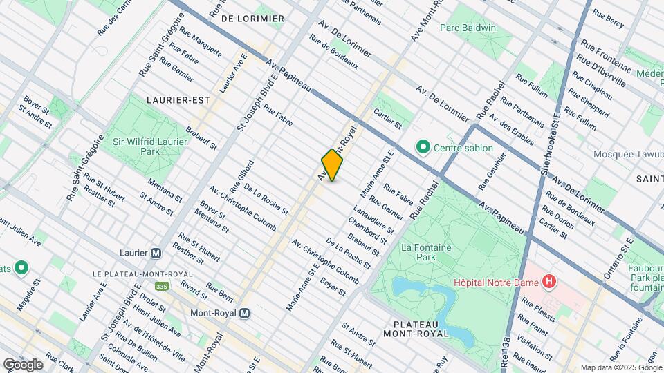 4455 De Lanaudière Rue Map and Location Details