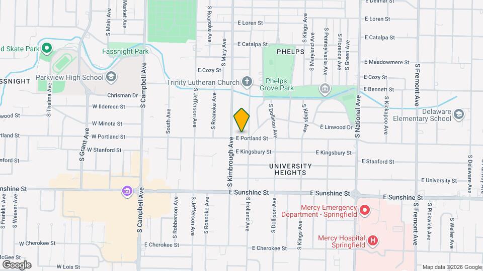 621 E Portland St Map and Location Details