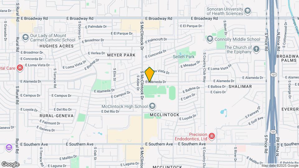 1817 E Alameda Dr Map and Location Details