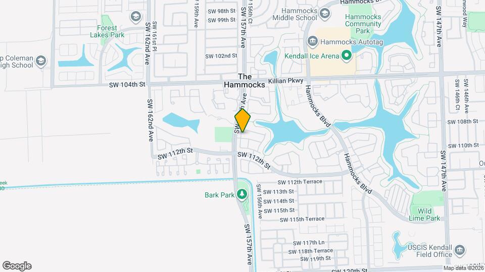 11025 SW 156th Pl Map and Location Details