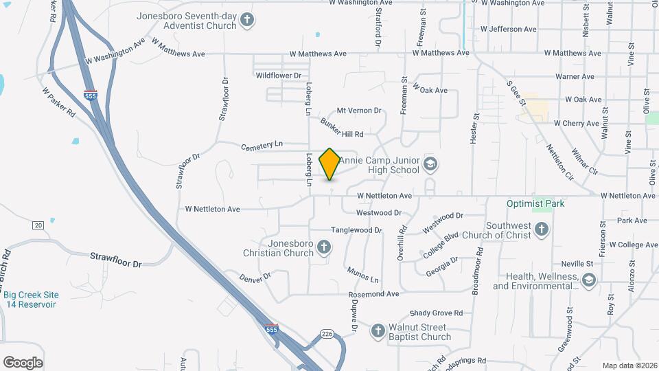 1303-1311 Santa Fe Cir Map and Location Details